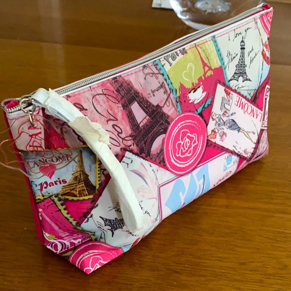 Lancôme toiletries/makeup bag.
